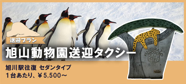 旭山動物園送迎タクシープラン